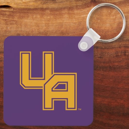 Porte-clés Logo de l'Université d'Albany Initials (Verso)