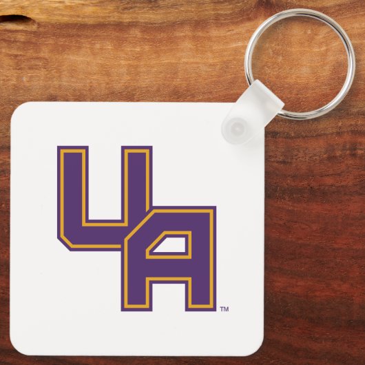 Porte-clés Logo de l'Université d'Albany Initials (Verso)