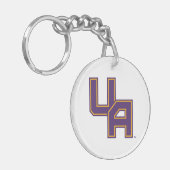 Porte-clés Logo de l'Université d'Albany Initials (Devant gauche)