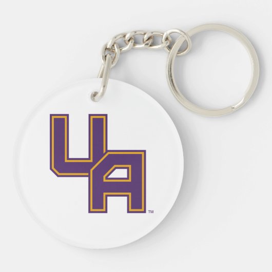 Porte-clés Logo de l'Université d'Albany Initials (Dos)