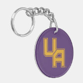 Porte-clés Logo de l'Université d'Albany Initials (Devant gauche)