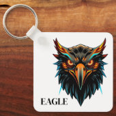 Porte-clés Logo de mascotte Cool Phoenix Eagle (Recto)
