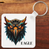 Porte-clés Logo de mascotte Cool Phoenix Eagle (Verso)