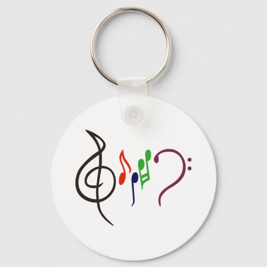 Porte-clés Logo de musique Abstraite (Recto)