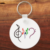 Porte-clés Logo de musique Abstraite (Recto)