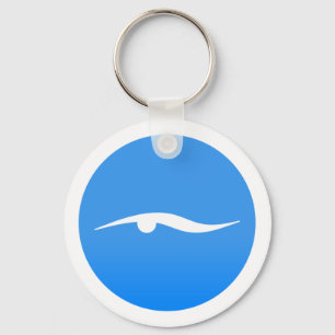 Porte-clés Logo de natation sur T-shirt