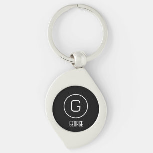 Porte-clés Logo de nom personnel personnalisable