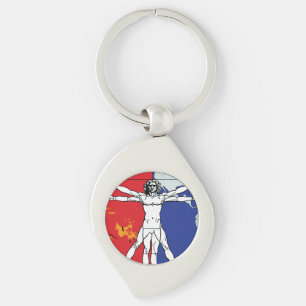 Porte-clés Logo de patchs de mission de Skylab 2 Vitruvian Ma