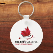 Porte-clés Logo de Patinage Canada Nord de l'Ontario (Recto)