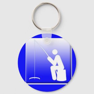 Porte-clés Logo de pêche de glace
