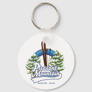 Porte-clés Logo de Pleasant Mountain Ski Bridgton.