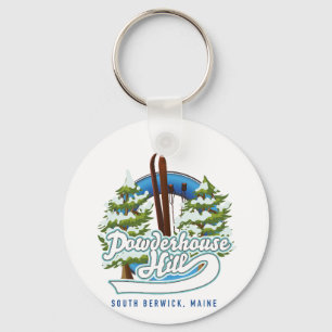 Porte-clés logo de powderhouse hill south berwick maine