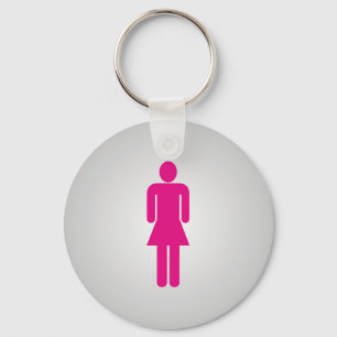 Porte-clés Logo de salle de bains de femmes