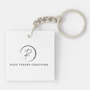 Porte-clés Logo de signature de coaching de Russ Yeager
