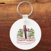 Porte-clés Logo de ski Blue Hills Massachusetts (Verso)