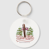 Porte-clés Logo de ski Blue Hills Massachusetts (Verso)