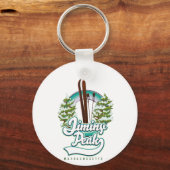 Porte-clés logo de ski de jiminy peak massachusetts (Recto)