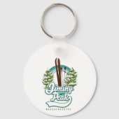 Porte-clés logo de ski jiminy pic massachusetts (Verso)