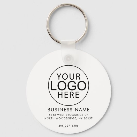 Porte-clés Logo de société moderne Code QR Promotionnel Perso (Recto)