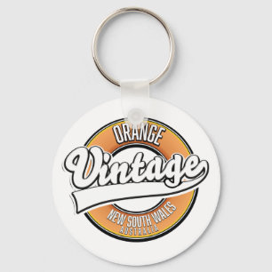 Porte-clés Logo de style vintage Broken Hill Australie. Porte