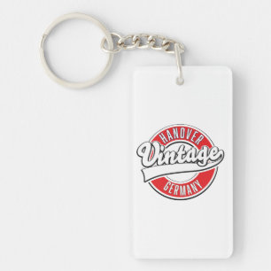 Porte-clés Logo de style vintage Hanovre Allemagne.