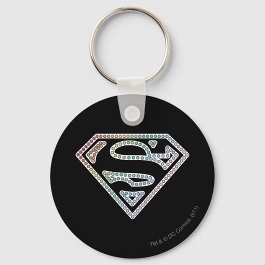 Porte-clés Logo de Supergirl Rainbow Outline (Recto)