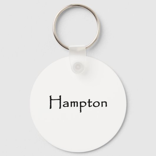 Porte-clés Logo de texte Hampton (Recto)