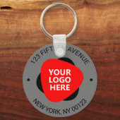 Porte-clés Logo de votre entreprise (Recto)