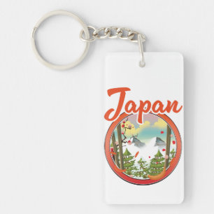Porte-clés logo de voyage au Japon