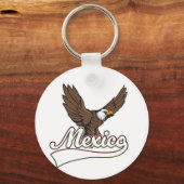 Porte-clés logo de voyage au Mexique (Verso)