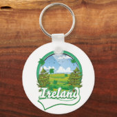 Porte-clés logo de voyage Irlande (Verso)