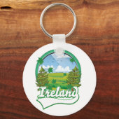 Porte-clés logo de voyage Irlande (Recto)