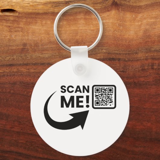 Porte-clés Logo d'entreprise à double face et code QR (Recto)