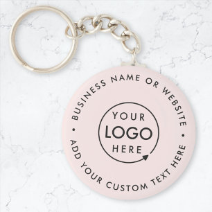 Porte-clés Logo d'entreprise   Blush Pink Feminine Profession