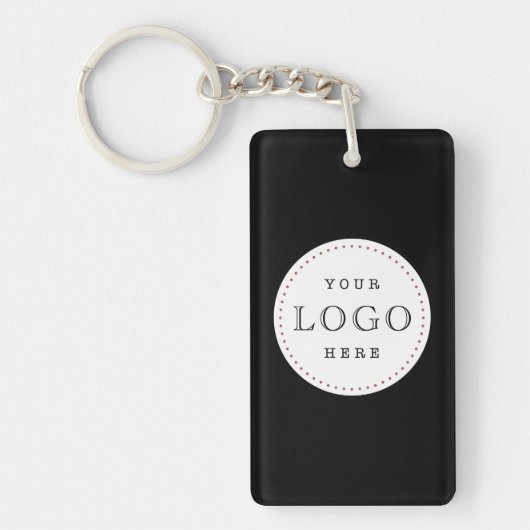 Porte-clés Logo d'entreprise Code QR double face (Devant)