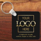 Porte-clés Logo d'entreprise & Code QR sur Objets Promotionne (Recto)