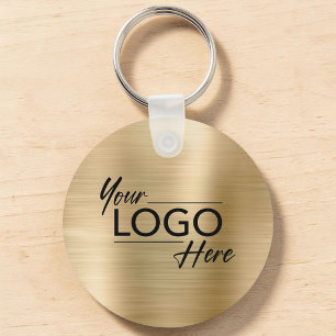 Porte-clés Logo d'entreprise moderne Gold