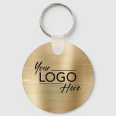 Porte-clés Logo d'entreprise moderne Gold (Verso)