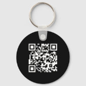 Porte-clés Logo d'entreprise noir Code QR Porte - clé employé (Verso)