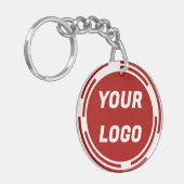 Porte-clés Logo d'entreprise PERSONNALISABLE (Devant gauche)