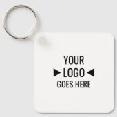 Porte-clés Logo d'entreprise personnalisé (Recto)