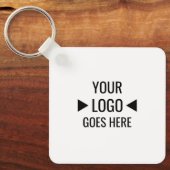 Porte-clés Logo d'entreprise personnalisé (Recto)