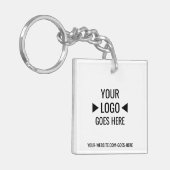 Porte-clés Logo d'entreprise personnalisé (Devant gauche)