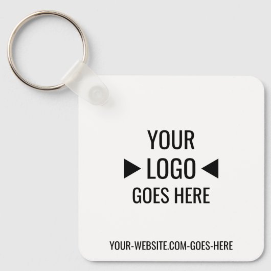 Porte-clés Logo d'entreprise personnalisé (Recto)