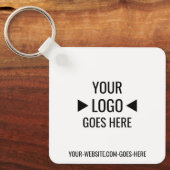 Porte-clés Logo d'entreprise personnalisé (Recto)