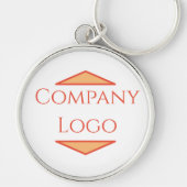 Porte-clés Logo d'entreprise personnalisé (Devant)