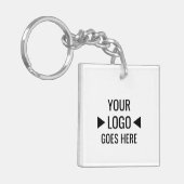 Porte-clés Logo d'entreprise personnalisé (Devant gauche)