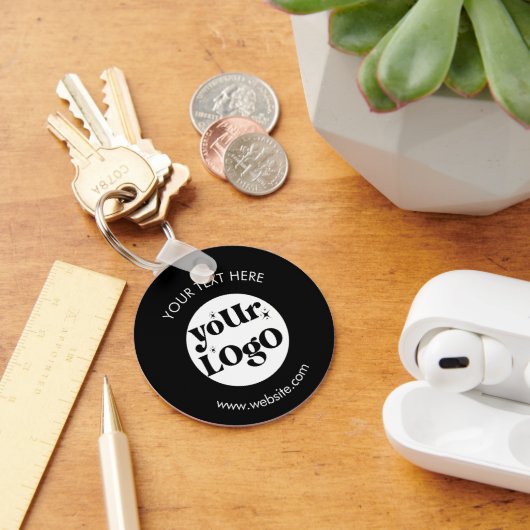 Porte-clés Logo d'entreprise personnalisé (Bureau)