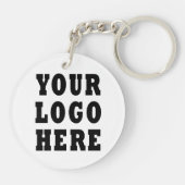 Porte-clés Logo d'entreprise personnalisé double face (Dos)