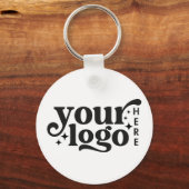 Porte-clés Logo d'entreprise personnalisé Minimal Professionn (Recto)